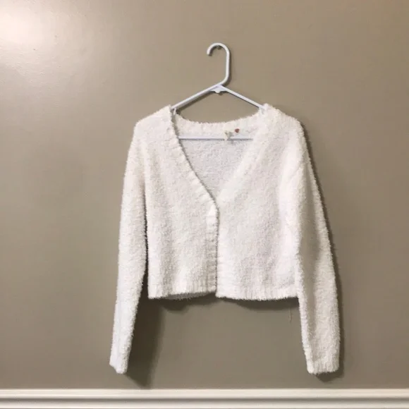 PacSun Sweaters Pacsun La Hearts White Fluffy Long Sleeve